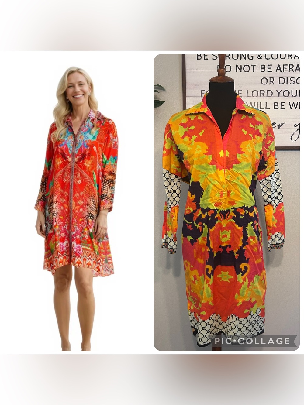Sana Zafinaz lg Vibrant Floral Multicolor Shift Dress